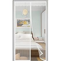 Zanzariera Magnetica Porta - Chiusura Automatica 75x200 Cm, Bianca, Per Balcone E Patio - Foto 7