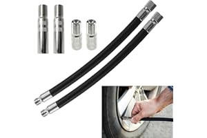 FINALCOOL 2 Pezzi Prolunghe Gonfiabili per Valvole, con 4 Prolunghe per Valvole, Prolunga per Pneumatici, Pneumatici Valvola di Estensione Tappo per Biciclette, Moto, Scooter Elettrico M365 Pro Pro2 1S