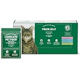 by Amazon - Complete Grain Free Food for Adult Cats, Selection of Fish in Gelatin, 4.8 kg (48 Packs of 100 g)