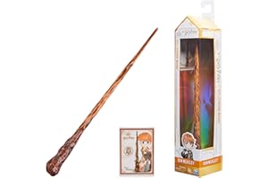 Wizarding World Harry Potter - Authentic Ron Weasley Plastic Wand with Spell Card, Approximately. 30.5 cm, toy for children aged 6 and up, fan item