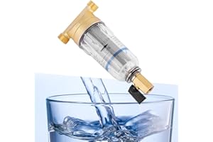 Chacerls Filtro Agua,General Purificador de Agua,Filtro de Agua para Grifo Frontal Prefiltro de Cobre Retrolavado Eliminar Sedimentos de óxido(3/4" Male Thread)