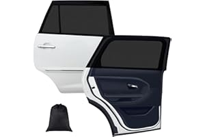 EDONKVI Sonnenschutz Auto Baby mit UV Schutz,Universal Sonnenblende Auto Kinder Seitenscheibe,Autoscheiben Sonnenschutz innen mit Hochelastisches Eisseide-Material(2 Stück)
