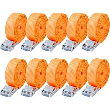 Lot De 9 Sangles D'Arrimage Souples Avec 6 Crochets - Multiusage Pour Moto, Vélo, Camping, Déménagement