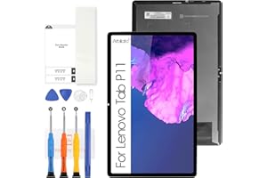 ARBILATO Écran LCD pour Lenovo Tablet P11 / P11 Plus J606 LCD TB-J606F Numériseur Tactile Verre Assemblée Écran pour Lenovo P11 LCD avec Outils(Noir, 11'')