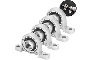 ZJCHAO 4 Pezzi Zinco Autoallineanti Cuscinetto Flangia, Cuscinetti Da 20mm, Supporto Centrale Albero Di Trasmissione Cuscinetto Staffa Automontata Autoregolante