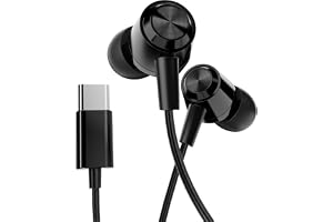 GOBOULT WiredX 500 Earphones with Type-C Input, 13mm Bass Drivers, Inline Controls, IPX5, Earphones Wired Headphones with mic