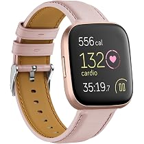 XFYELE 5er Pack Fitbit Versa Armbänder – Verstellbare Nylon-Sportbänder, Weich & Dehnbar