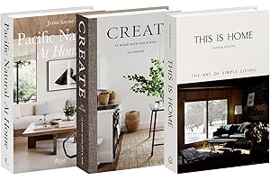 3 Pack Decorative Faux Books Set for Home Aesthetic - Luyseyha Fake Hollow Books Decor for Bookshelf Coffee Table, Living Room, Bedroom