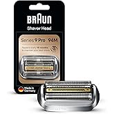 BRAUN Elektrikli Tıraş Makinesi Yedek Tıraş Par&ccedil;ası 94M, G&uuml;m&uuml;ş, 9 Pro ve Series 9 Tıraş Makineleri İle Uyumlu