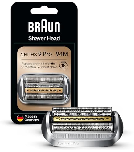 Tête De Rasoir Neuve Braun Series 9 92M – Pour Rasoirs électriques, Argentée, Dans Son Emballage
