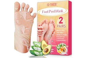 CHARMCHIC 2 Paia Maschera Piedi Esfoliante, Maschera Peeling Piedi, Foot Peel Mask Esfoliante e Idratante, Pulizia profonda esfoliante piedi, Rimuovere Calli e Pelle Morta (Aloe Vera + Avocado)