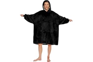 Gentlewarm Oversize Felpa Coperta Con Maniche E Tasca Grande Sherpa Pile Coperta Indossabile Calda Felpa Con Cappuccio Invernale Per Adulti, Donna, Uomo E Adolescenti