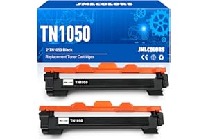 JMLCOLORS TN1050 Toner Cartridges Replacement for Brother TN1050 TN-1050 TN 1050 for Brother DCP-1510 DCP-1612W DCP-1610W DCP-1512 MFC-1810 MFC-1910W HL-1110 HL-1210W HL-1212W HL-1112 (Black, 2-Pack)