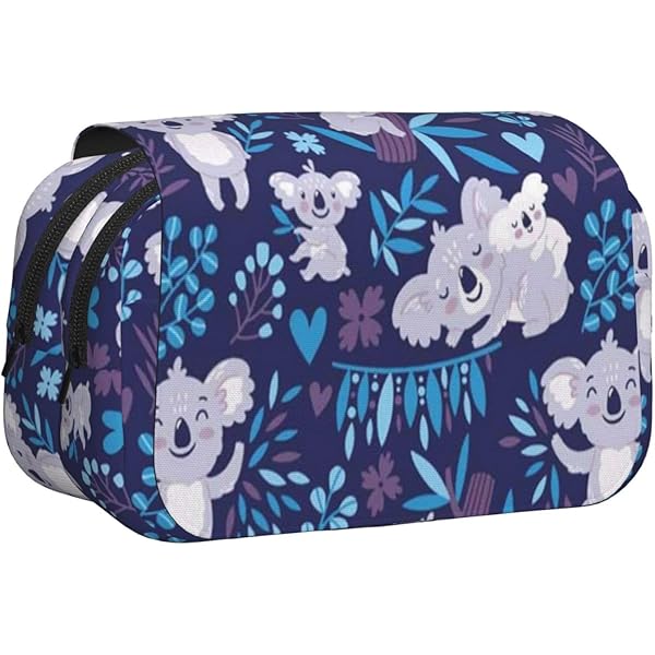 Amzbeauty Pencil Case With Large Compartments Carrying Stylish Pen Bag Stationery Makeup Handy Wrap &Zipper, Cute Alpaca, School Bag - View #7