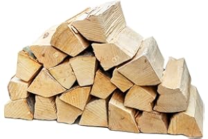 ‎FLAMEUP Flameup Brennholz Buche, Kaminholz mit Rinde, Buchenholz, Feuerholz für Ofen, Kamin, Kaminofen, Feuerschale, Grill, Holzscheite 25 cm, getrocknet, Menge:25 kg