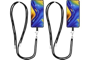 Cobee Lanières de téléphone Autour du Cou, 2 Cordons universels pour téléphone Portable avec Cordon Amovible en Nylon et 2 Coussinets, Sangles réglables pour téléphone Portable compatibles avec