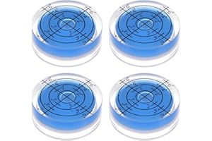 Shirene Livella a bolla 4 pezzi, per camper, piccole libellule magnetiche con libellule rotonde e quadrate, livellatore di precisione per piatti girevoli, treppiede, trapano, roulotte