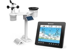 BRESSER 4CAST - Stazione meteo solare con previsioni meteo per 6 giorni e WIFI