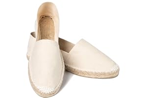 ESPADELLE Donna Espadrillas Slip-on Classiche in Cotone con Borsa di Stoffa, 36-41 | Handmade in Spain