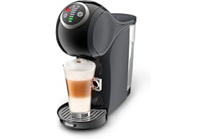 NESCAFÉ DOLCE GUSTO Nescafé Dolce Gusto De'Longhi Genio S Plus EDG315.CGY, Automatic Coffee Machine, Capsule Coffee Machine, Espresso Boost, Cappuccino, Energy Saving Auto Shut-Off, 15 Bar Pressure, Anthracite