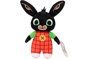 Giochi Preziosi Bing - Peluche 25CM, personaggio Bing, con orecchie scrocchianti e dettagli del viso ricamati, morbido peluche da portare sempre con te, a partire dai 0 mesi, BNG01I03