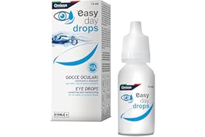 OMISAN Easy Day Drops 3in1 - Collirio Sterile Idratante, Rinfrescante, Umettante. Con Acido ialuronico. Ideale per lenti a contatto - 15 ml