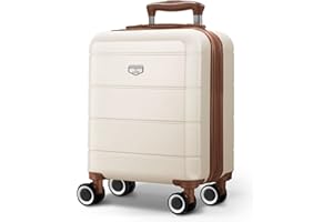 LUGG 15 Inch Jetset Lightweight Travel Cabin Bag Carry On Approved Suitcase ABS Shell Protection Water Resistant & Safe Locking System Easyjet Free Under seat Luggage (45x33x20cm)
