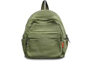 Boziee Mochila pequeña de lona para mujer, mochila de ciudad, mochila de día, mochila escolar, para mujeres, niñas, adolescentes, escuela, viajes, trabajo, tamaño pequeño