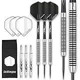 RED DRAGON Pegasus Tungsten Steel Darts Set (DARTPFEILE) - 21, 23, 24, 25, 26, 28 oder 30 Gramm - with Stems and Flights