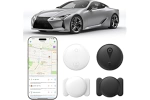 DRESZ 2 Pack GPS Tracker for Vehicles Work with Built-in APP (Compatible with iOS and Android),Mini Car Air Tracker Tag With Magnet Global Coverage,Hidden Car Locator Device,No Monthly Fee or Subscription