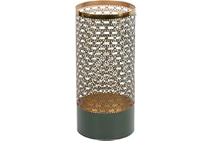 Adda Home PARAGÜERO, Laton, Verde/Dorado, 20X20X45 Cm