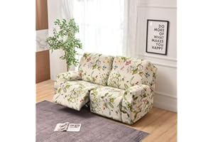 WWQQKJ 2-Sitzer-Stretch-Relax-Sofabezug, universeller Relax-Sofabezug mit Taschen, 6-teiliger waschbarer Stuhlbezug, elektrische Massage-Sofabezüge(#15)