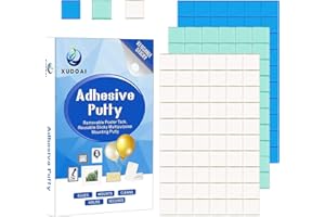 Adhesive Putty, XUDOAI Multipurpose Reusable Poster Tack Home & Office Non Marking Poster Putty to Hang Balloons, Posters, Photos, Lightweight Frames (3 x 50g)