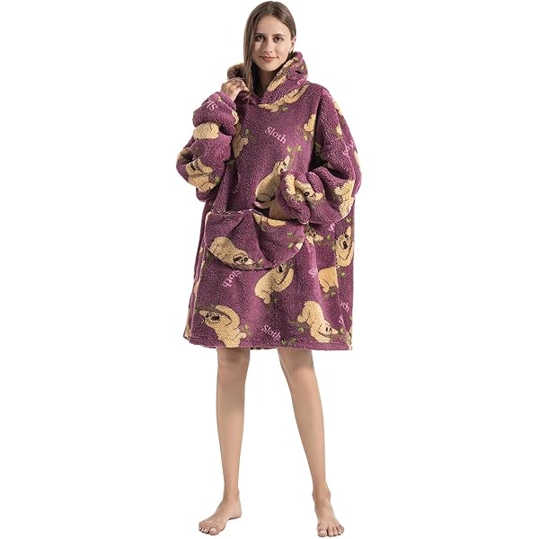 Felpa Coperta Oversize In Pile Sherpa – Gigante E Comodissima – Unisex Adulto