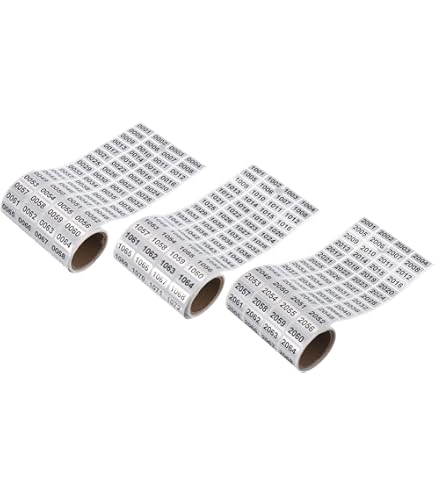 0251 A 0300 Consecutivo Número Pegatinas Inventario Etiqueta Hojas Para Oficina Almacén Numeración Clasificación, Paquete De 10 Unique Bargains Etiquetas De Uso Múltiple | En Línea