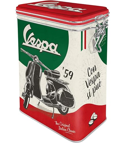 Set D'aimants Frigo Vespa - 9 Pièces, Métal, Design Vintage Italien - Décoration Murale Ou Frigo