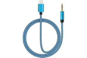 OCBUO Aux Cable for iPhone in Car, 3.5mm Jack Aux to Lightning Cable, Aux Cord Audio Aux Lead Compatible with iPhone 14/14 Pro/14 Pro Max/14 Plus/13/12 Mini/11/XS/XR/X/8/7 for Car Stereo/Headphones/Speaker