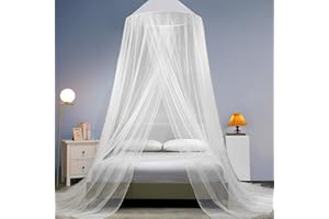 Amebleak Moustiquaire de Lit, 250x1100x60cm Moustiquaire pour Lit Double Simple, Ciel de Lit Moustiquaire, Moustiquaire Baldaquin Intérieur et Extérieur pour la Famille,Voyages d'affaires,Camping