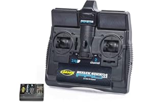 Carson 500500084 FS Reflex Stick Pro 3.1 2.4G 2 canaux - Accessoires de véhicule, Compatible pour Kits RC, modélisme, y Compris récepteur, télécommande RC, 2 télécommande 4 GHz, Noir