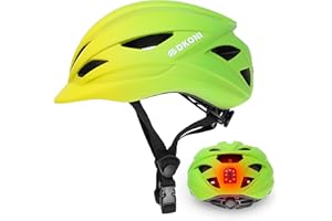 DKONI Bike Helmet Adult Urban:Bicycle Helmet for Men Women with USB Charge Detachable Taillight Helmets for Commuter Cycling Scooters