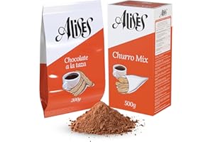 Alises Spanish Hot Chocolate 200g and Churro Mix 500g with Piping Bag Kit