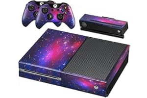 DOTBUY-SHOP DOTBUY Xbox One Console Decal Vinyl Skin Sticker + 2 Autocollants Manette + 1 Autocollant Kinect Set (Starry Rose)