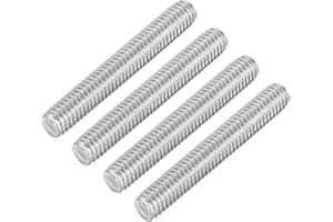 QUARKZMAN 4Pcs Tiges Filetées Entièrement, M6 x 40mm Acier Inoxydable 304 Goujons de Barre Filetée à Droite Pas de Filetage M6-1 pour l'Assemblage de Machines de Meubles
