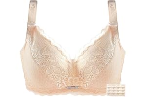 XWSM Dünne Mastektomie BHS Plus Size Dessous Mit Taschen Bralette Top for Frauen Nach Der Operation Spitzen Silikon Brustprothesen Unterhemd