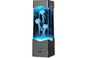 SENCU Kids Night Lights,Jellyfish Lamp with 7 Color Changing Mood Lamps for Home Office Living Room Decor Kids Adults Birthday Gift (Jellyfish)