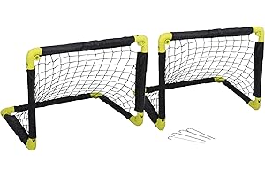 URBN-TOYS Folding Portable Kids Childrens Soccer Football Goals Post Net, Indoor Outdoor Garden Training Toy, Available in 2 Sizes