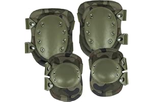 DOMINATOR URBAN COMBAT Dominator Profesjonalne Nakolanniki Ochraniacze Na Kolana i łokcie Wygodne Zestaw 4 Elementów Altalock SET