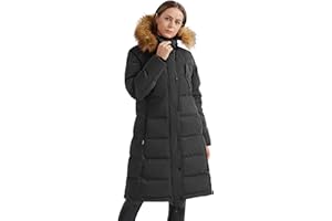 OROLAY Piumino Imbottito Invernale da Donna con Cappuccio e Pelliccia Sintetica