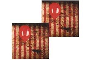 Boland 72353-12 Napkins Horror Clown Costume Accessory Halloween Accessory