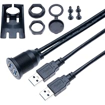 Cavo di prolunga ausiliario USB per auto, cavo USB universale da 1 m da